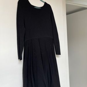 Karen Millen ribbed black dress XXL